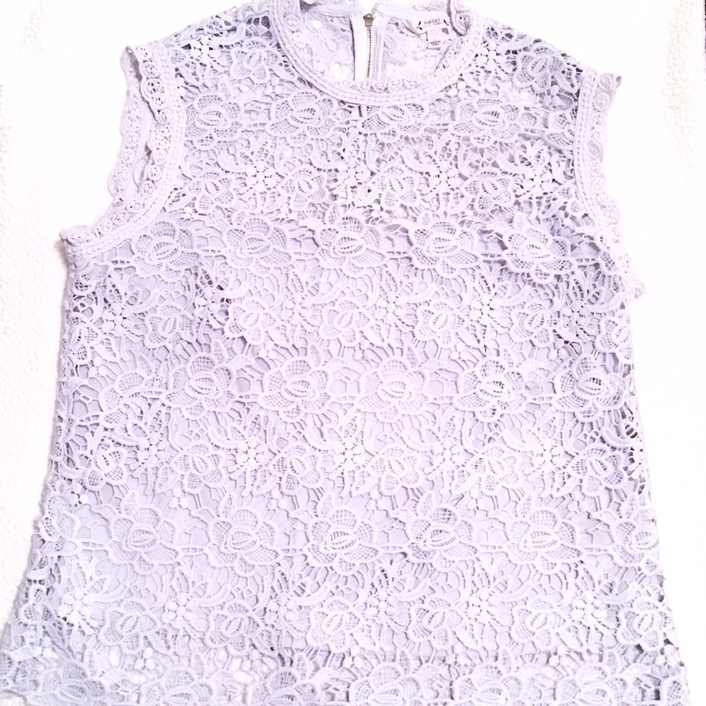 Nanette Lepore Collared Lace Top